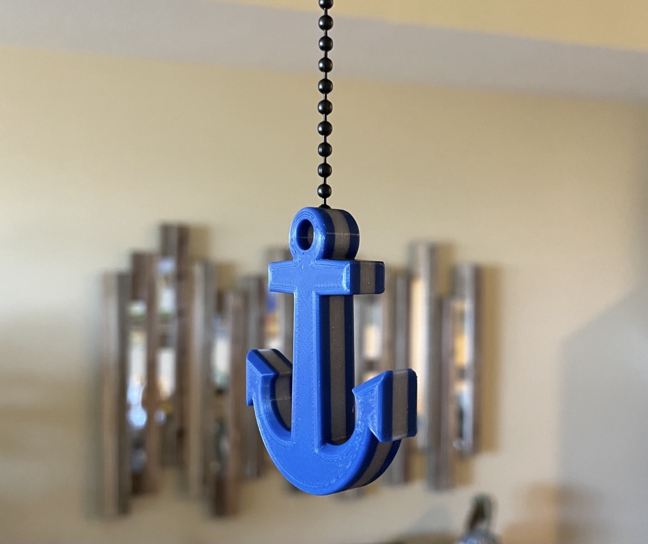 Anchor Ceiling Fan and Light Chain Pull - Coastal Theme