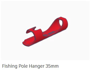 Fishing Pole Hanger by Kvitravn, Download free STL model
