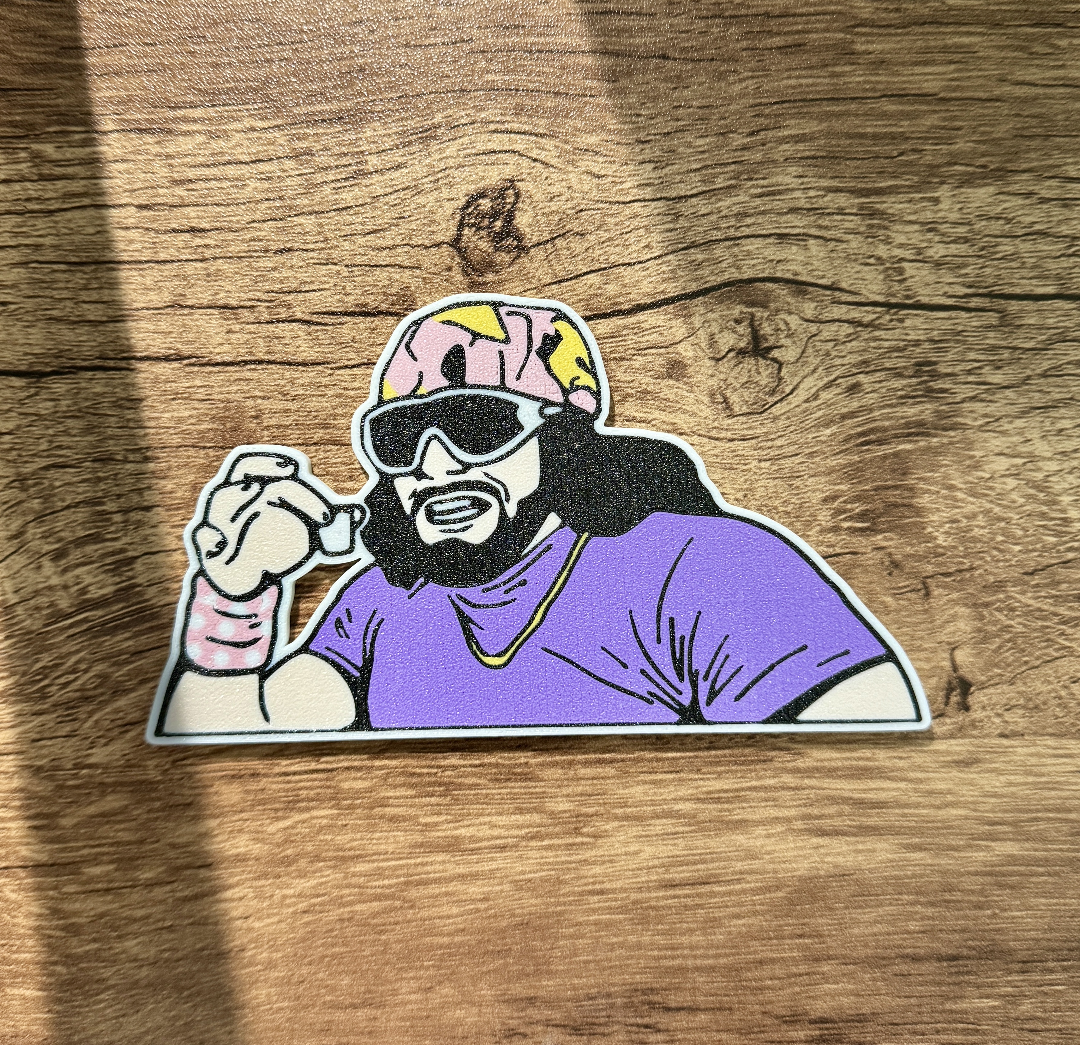 Macho Man Magnet (multi-color)(8x3mm magnets)