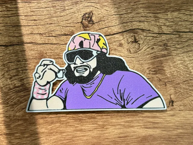 Macho Man Magnet (multi-color)(8x3mm magnets)