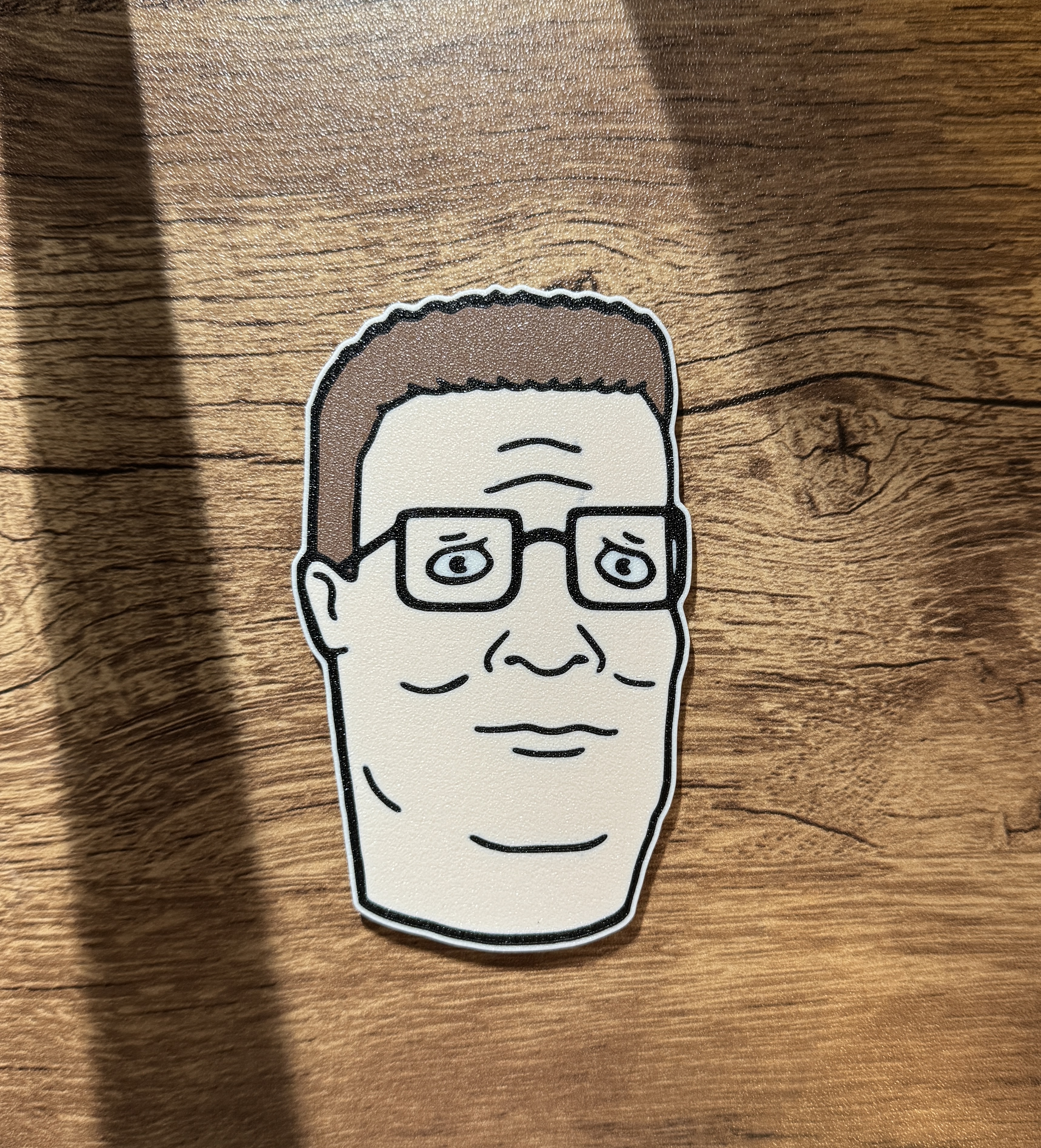 King of the Hill Hank Magnet (multi-color)(8x3mm magnets)