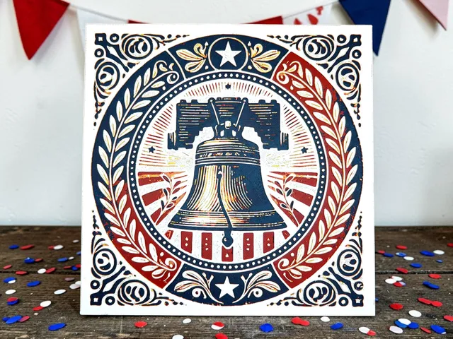 Liberty Bell Patriotic Americana Hueforge