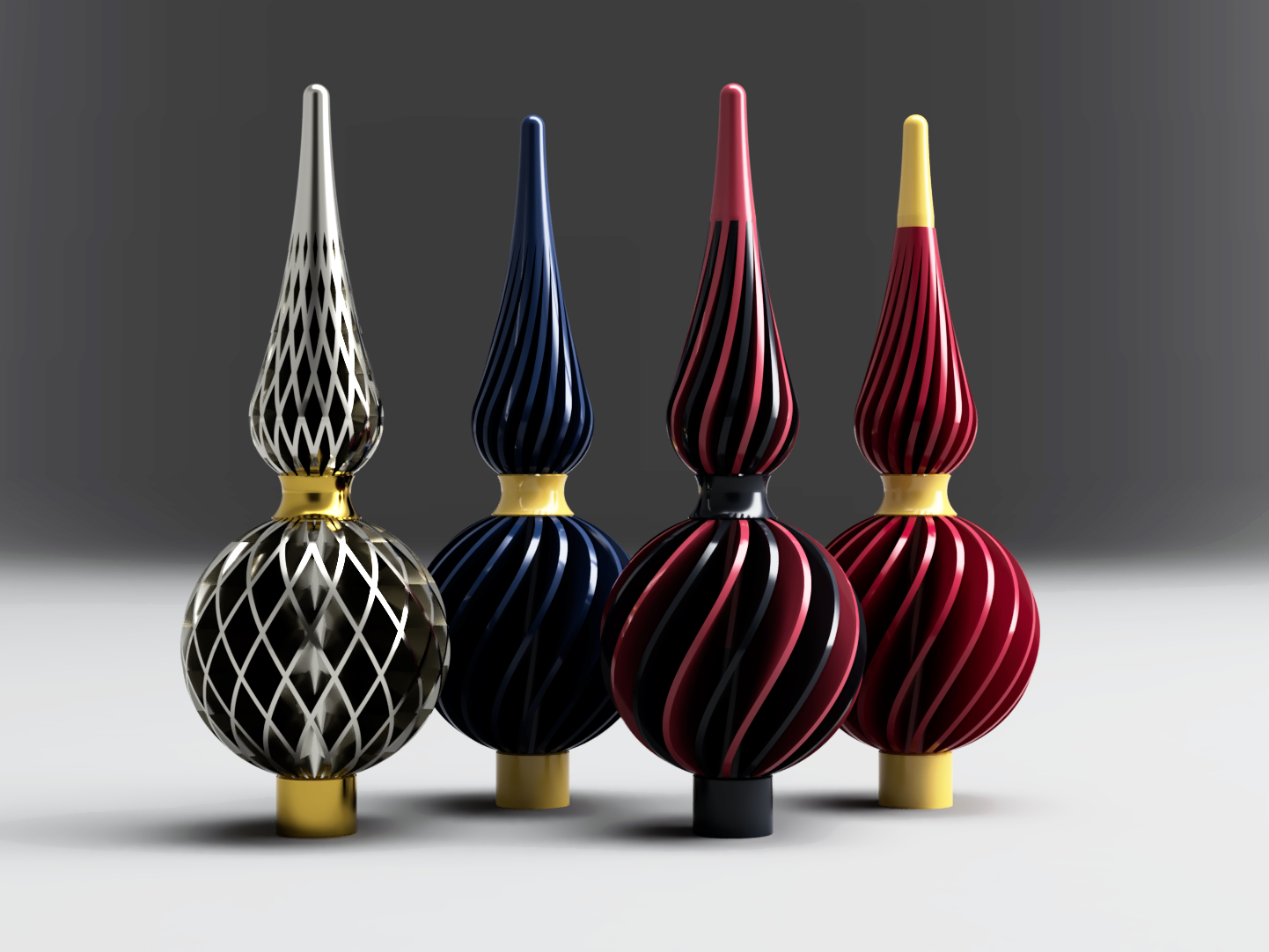Christmas Tree Spire – 4 Modular Variants to Mix & Match