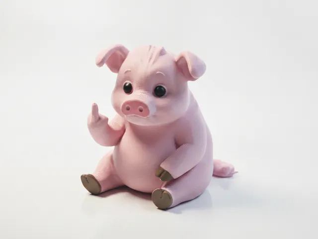 FU Pig Figurine Animal 3D Printable