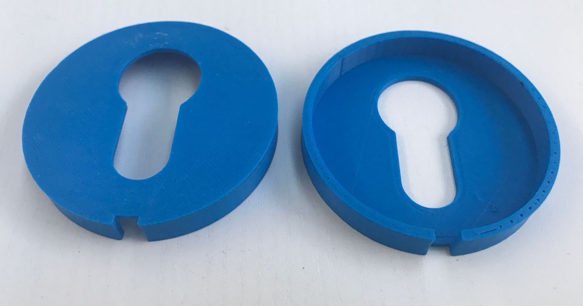 Round lock plate by Dave Download free STL model