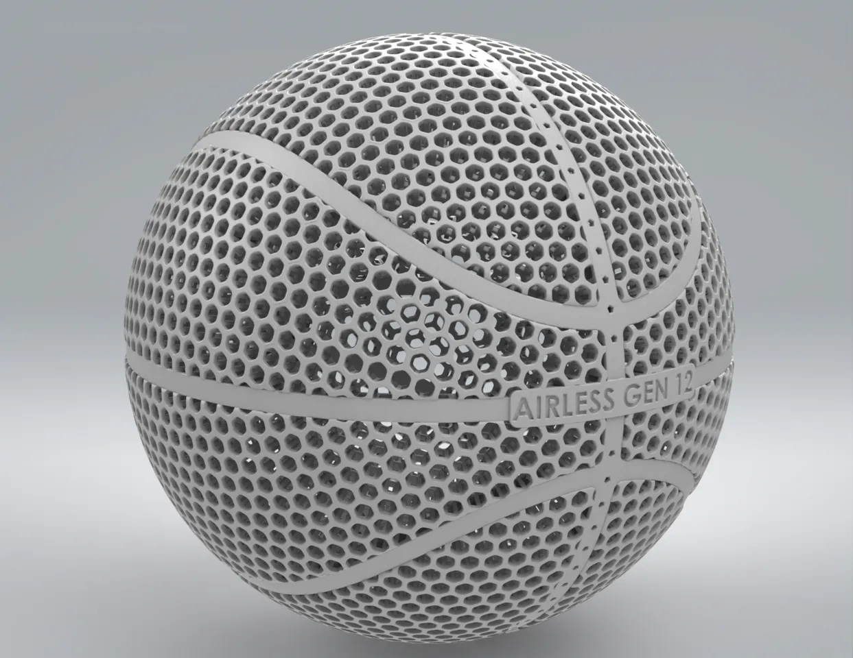 Airless Basketball GEN 12 by PartyLime Download free STL model