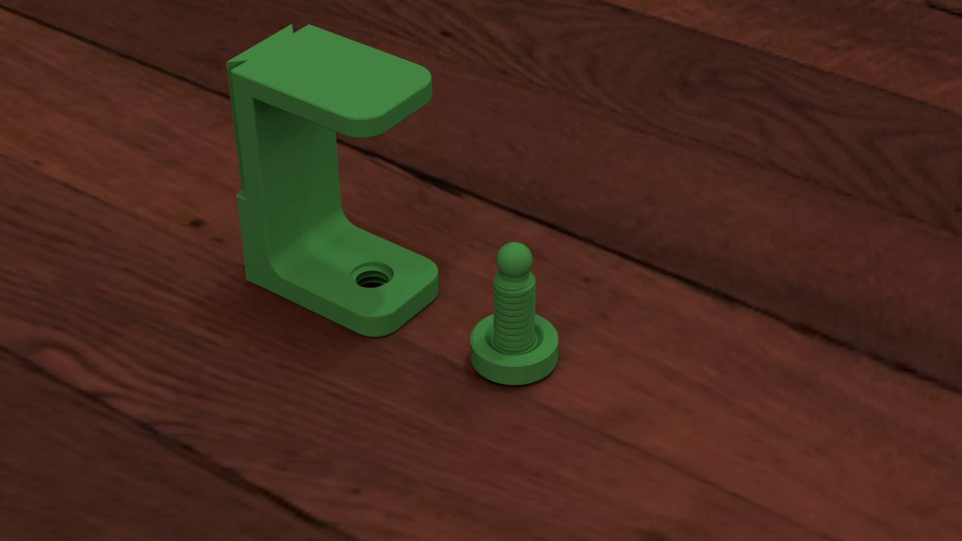 Desk holder that attaches to a table