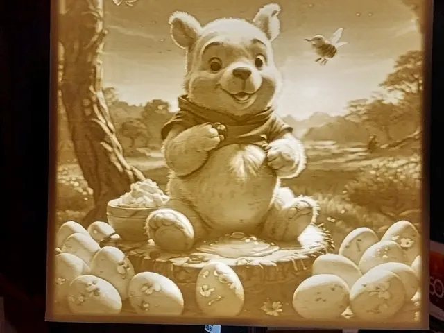 Easter Winnie lamp shade