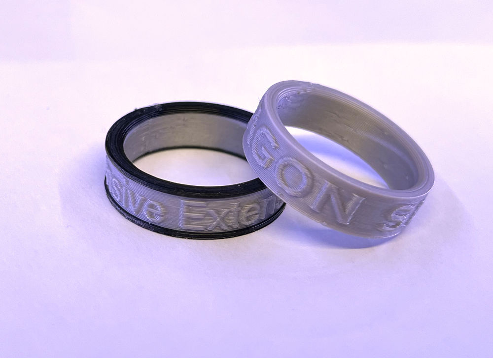Ring 21mm - Add your own text in PrusaSlicer