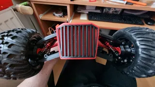 Bonnet and exhaust for Cramer truggys