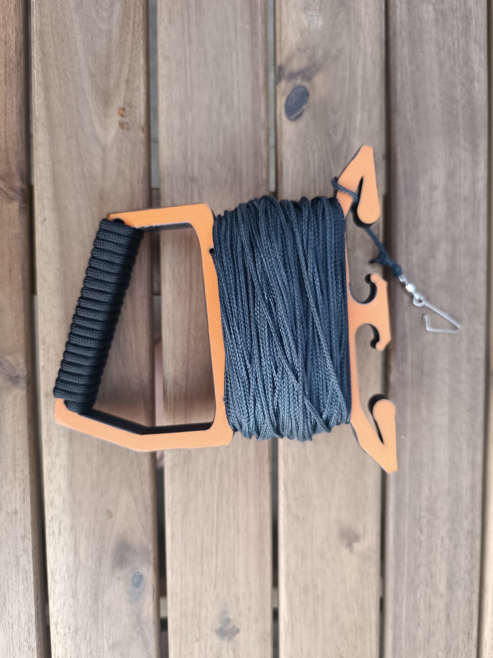 Even Larger Angled Kite Handle for thick kevlar cord