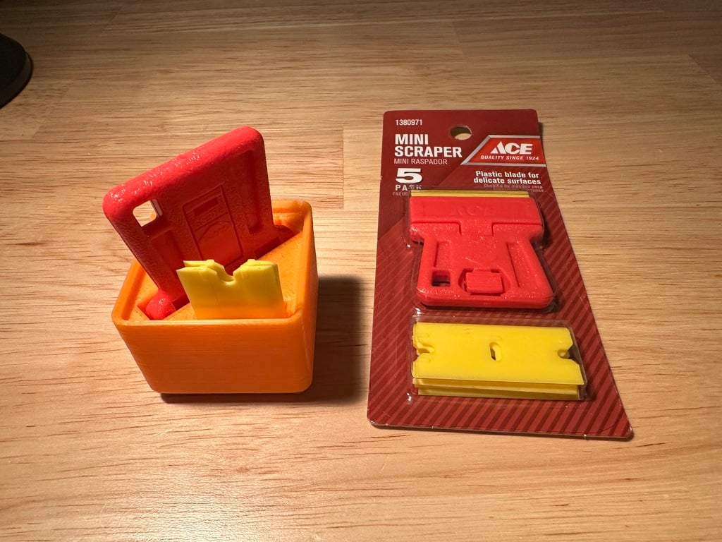Gridfinity - Ace Mini Scraper & Blade Bin