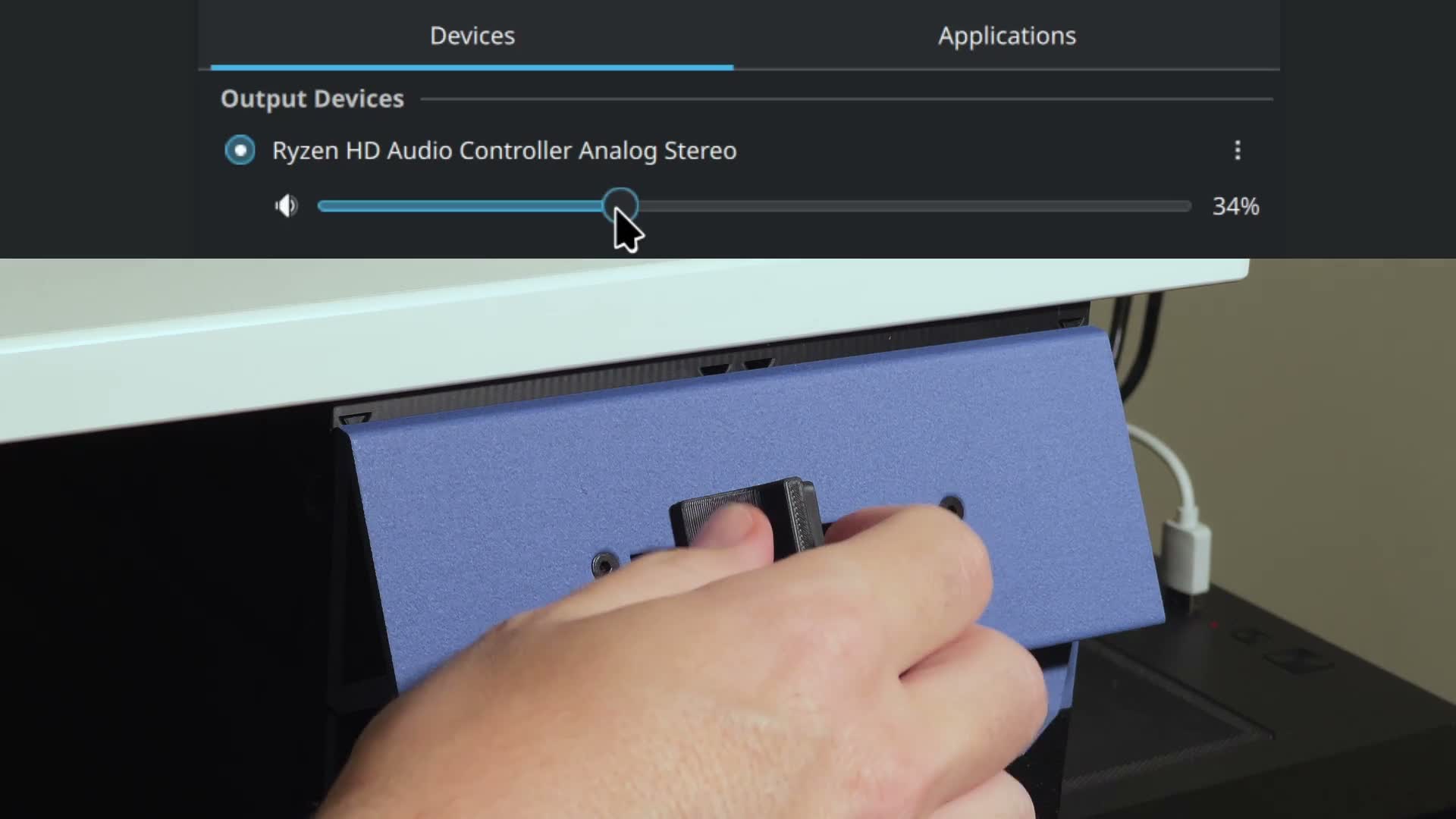 DIY Motorized Fader Volume Controller That Moves By Itself When Your PC Changes Volume (Plug and Play, Auto-Calibrates)