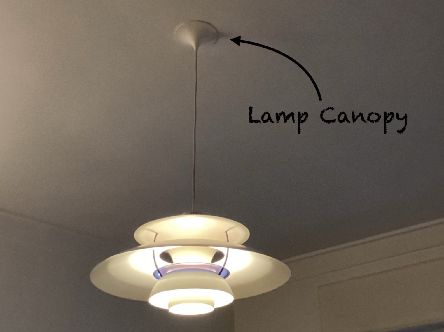Ceiling lamp canopy