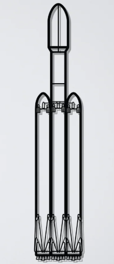 Falcon Heavy Rocket Wall Art