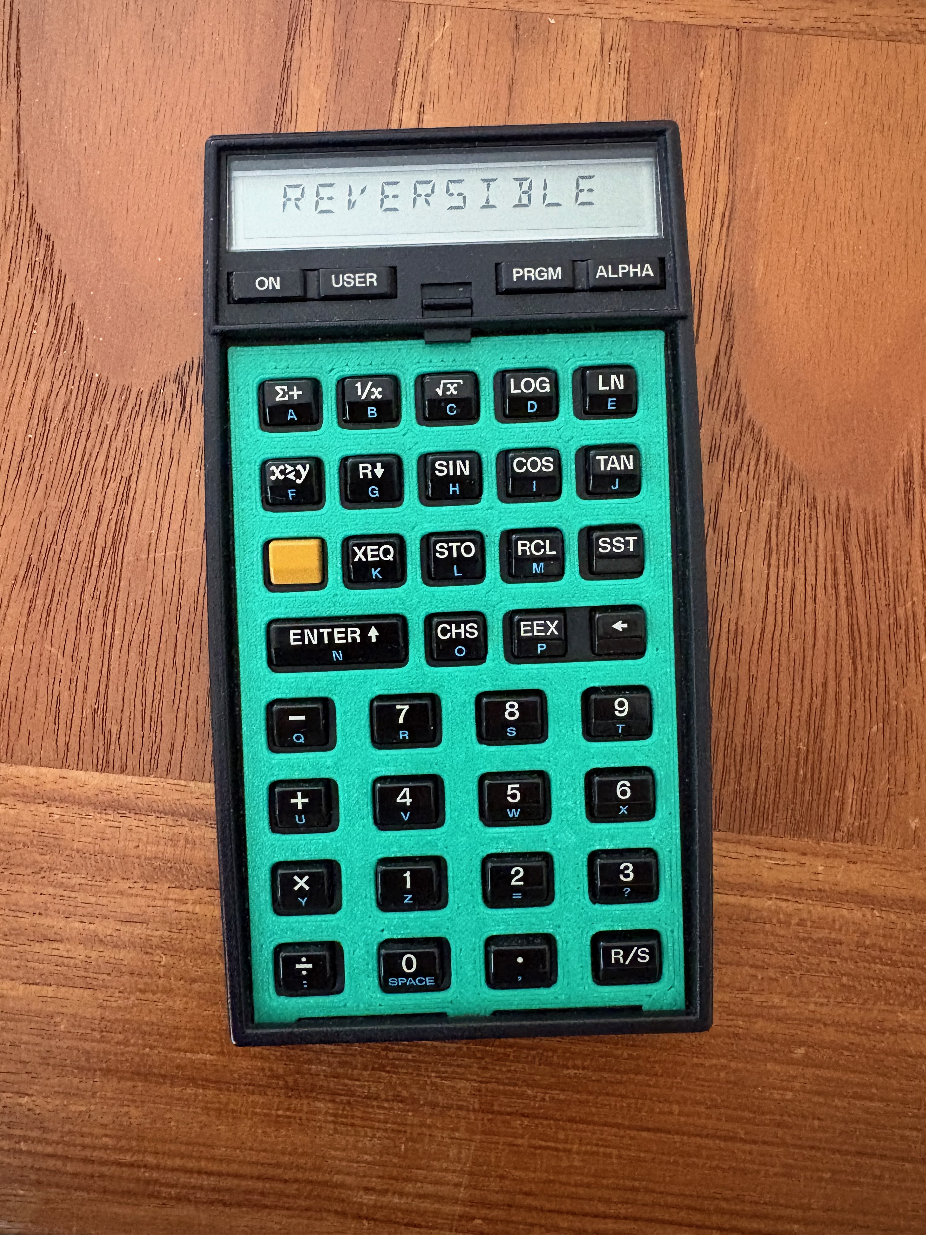 HP-41C Reversible Keyboard Overlay