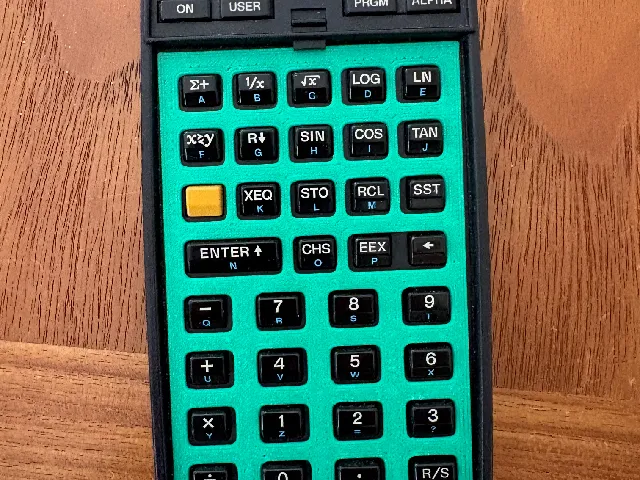 HP-41C Reversible Keyboard Overlay