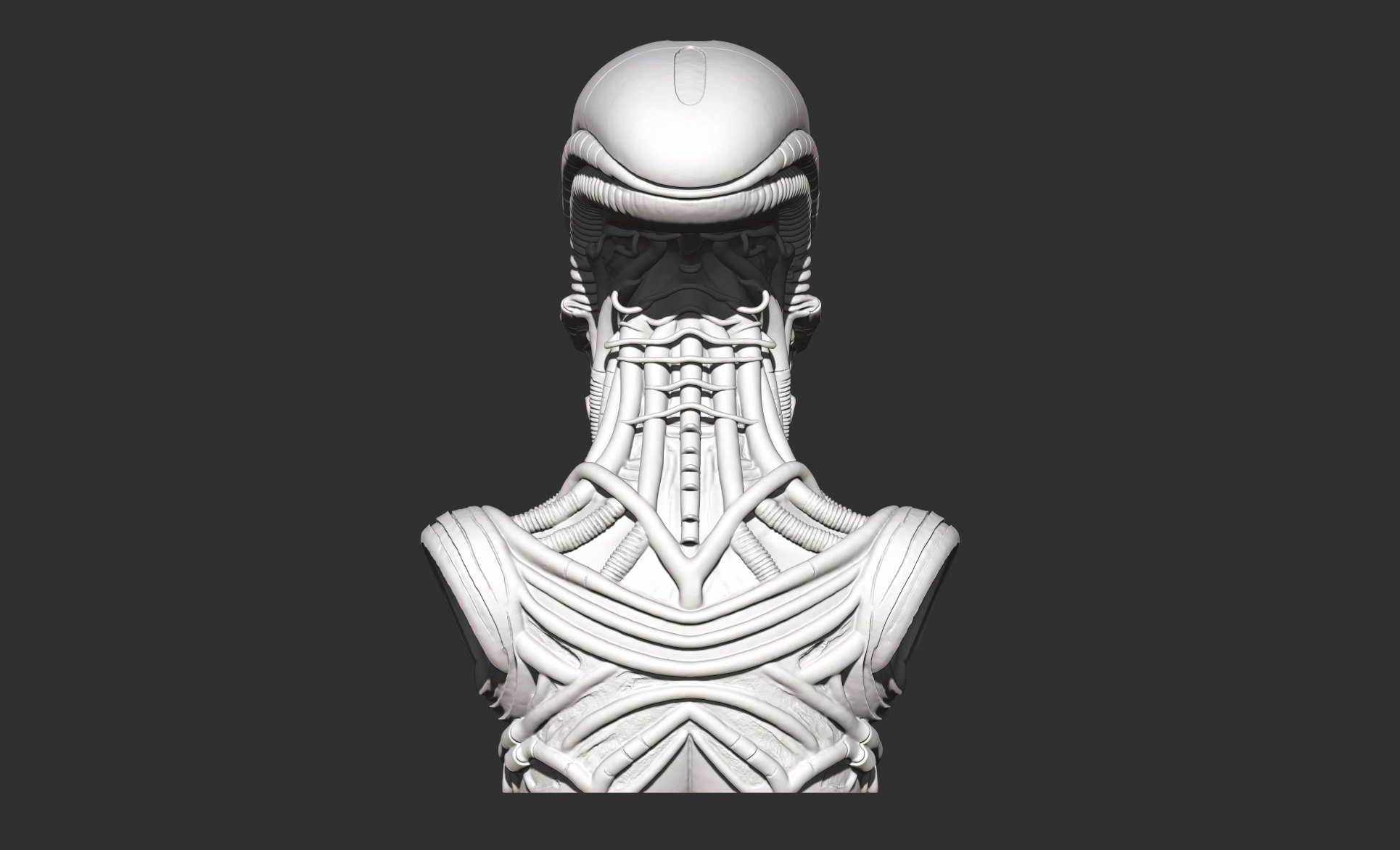 Miniatura 6 do modelo 3D Busto versión Alien Xenomorfo