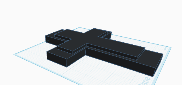 Cross with built in screw hole