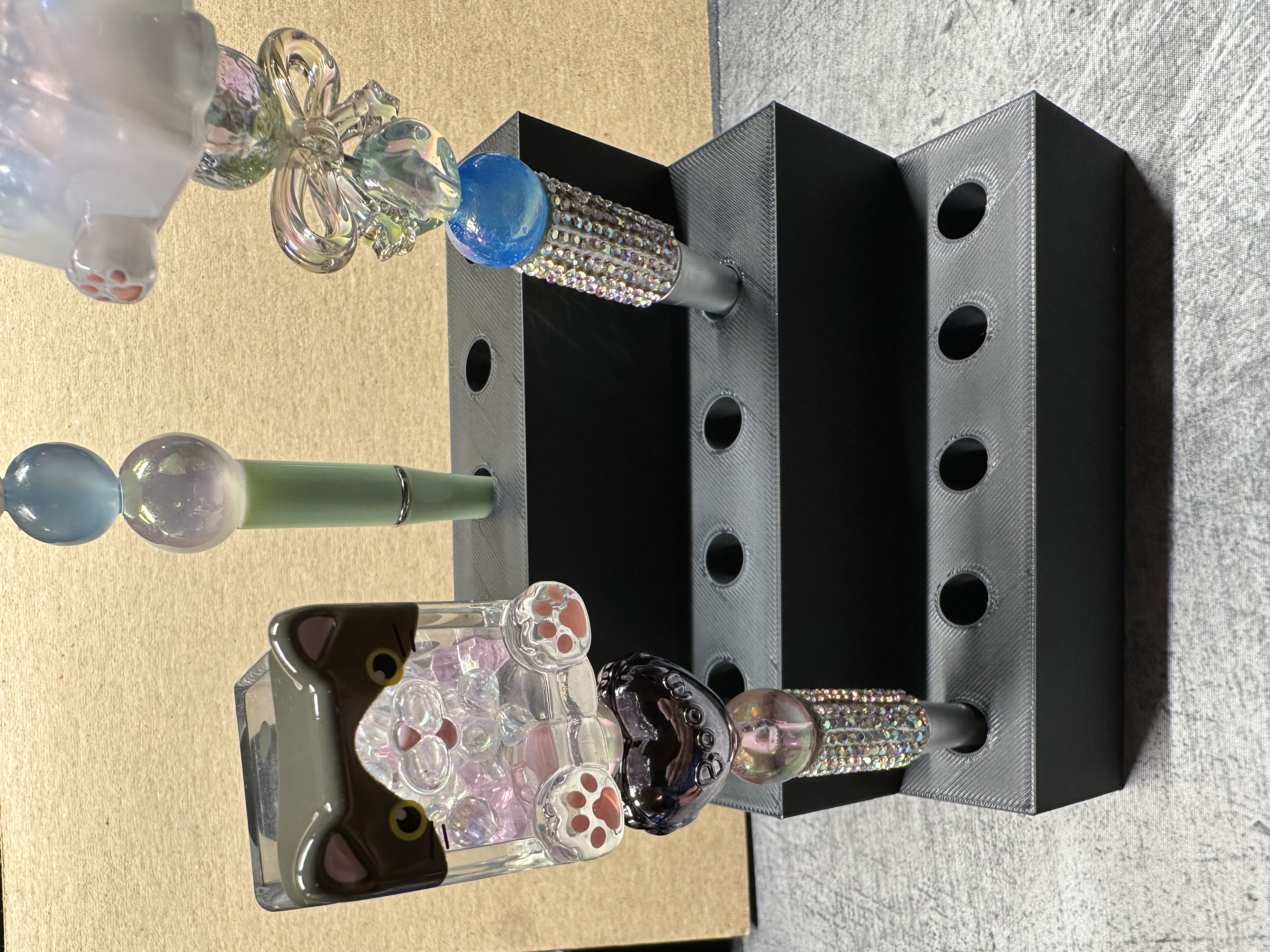 Tiered display for decorative pens
