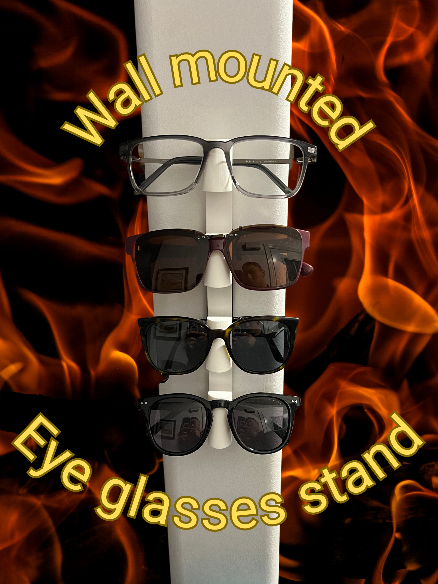 Wall Mounted Eye Glasses Stand