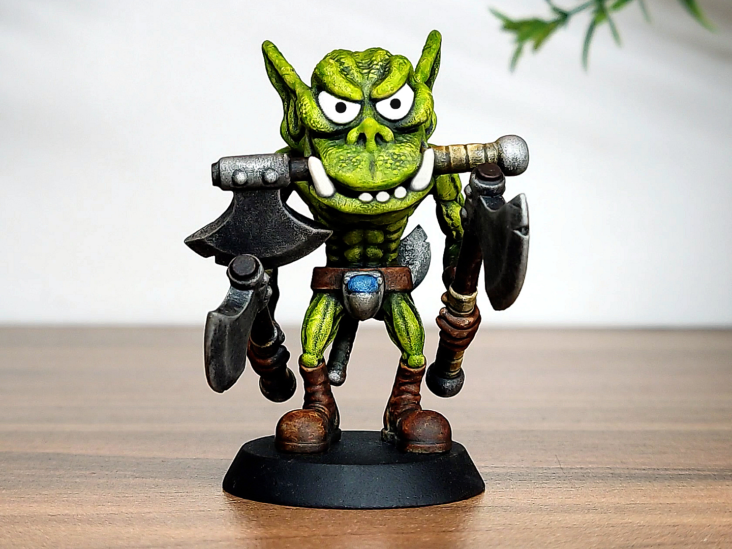 Orc - Vogland Stompaxe - Druzzag – 28mm Fantasy Miniature (Presupported + Unsupported)