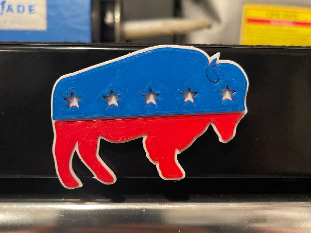 Patriotic Buffalo American Freedom