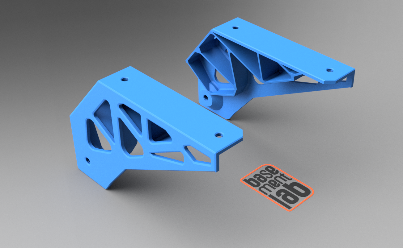 Bracket - Pivoting Bracket - Staffa angolare pivottante con fori filettati