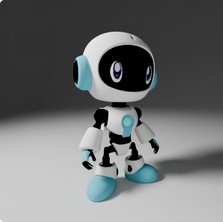 Miniatura 2 do modelo 3D robot humanoïde