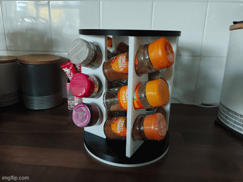 Rotating herb and spice rack (No Bearing V2)