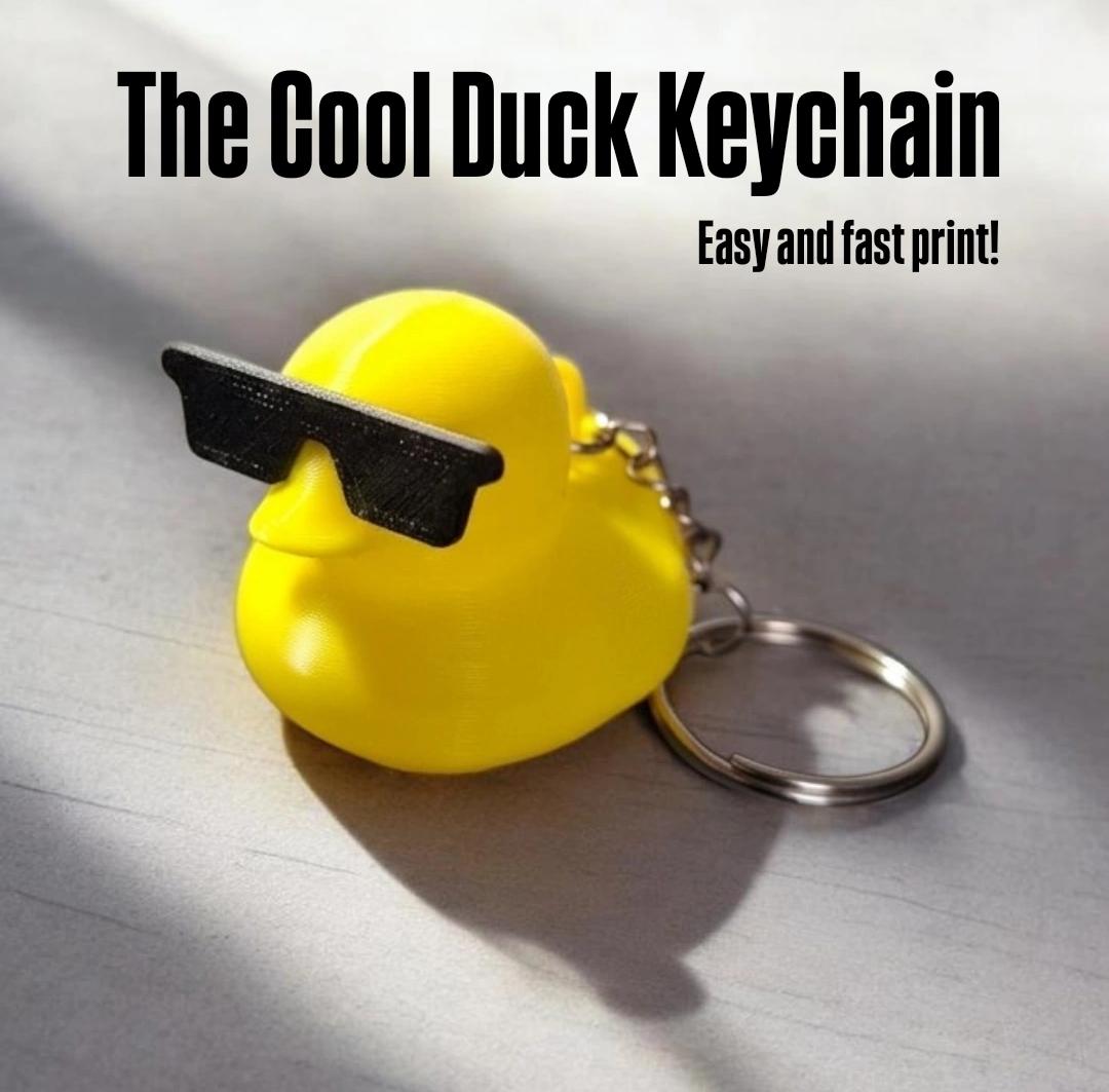 Cool Duck Keychain 3D model