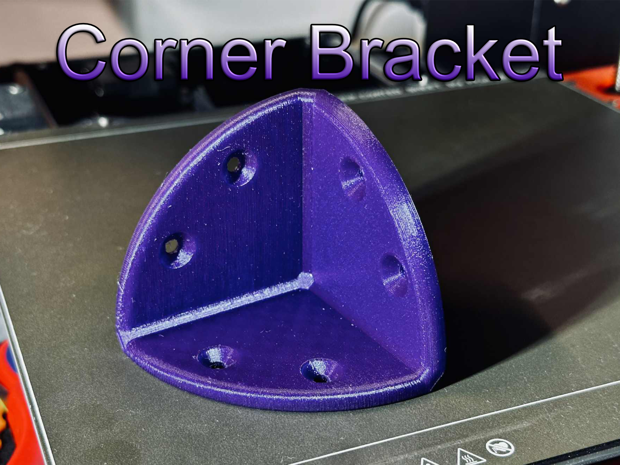 Corner Bracket rounded M4 screws