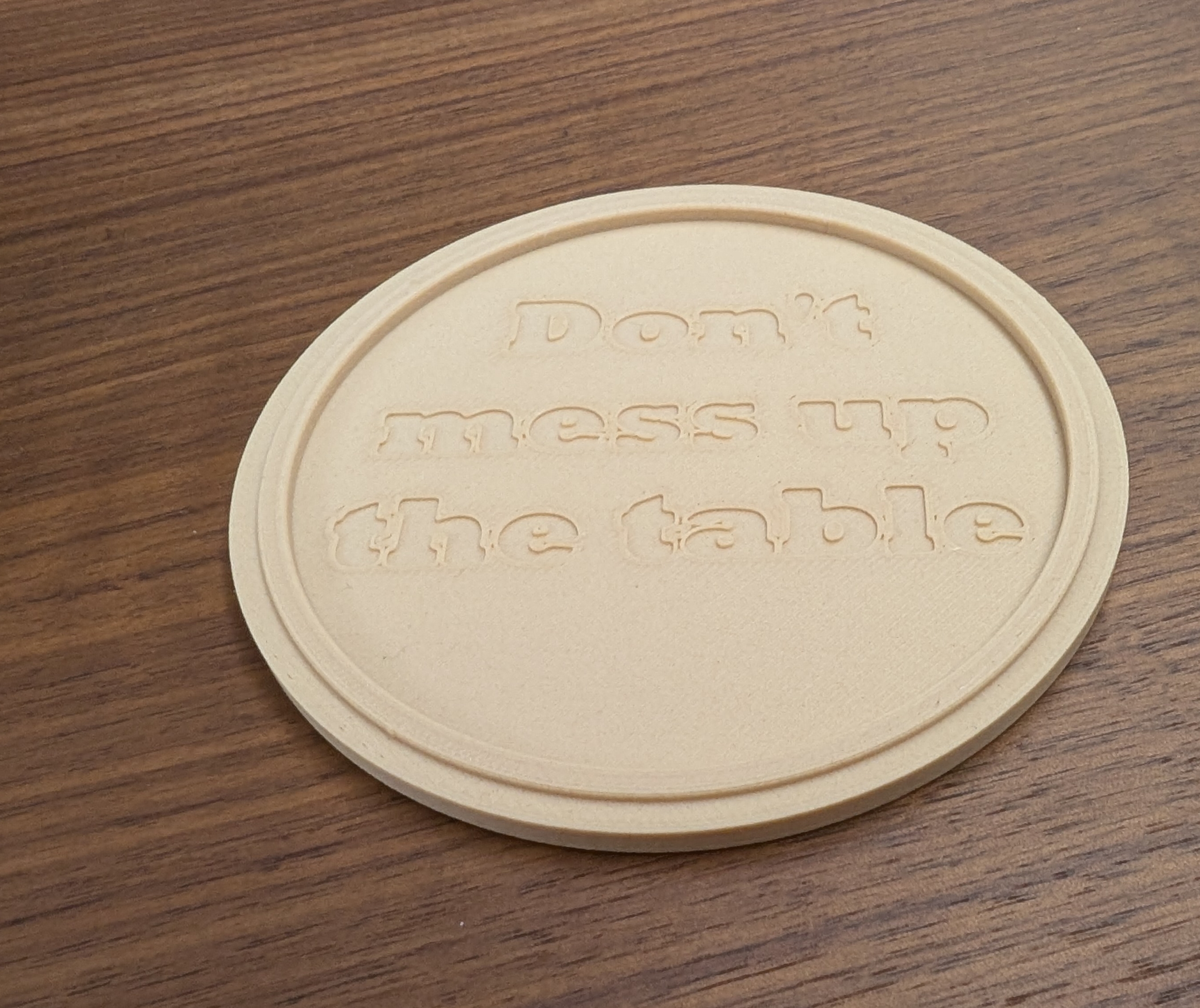 Miniatura 2 do modelo 3D Stackable coaster - Don't mess up the table