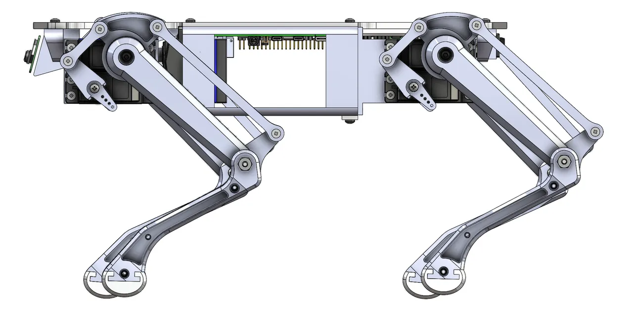 Quadruped Robot (w/ code) by TomKnox Download free STL model