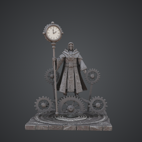 Clockwork Time Mage – Steampunk Wizard with Gear Base by BelBuilds ...