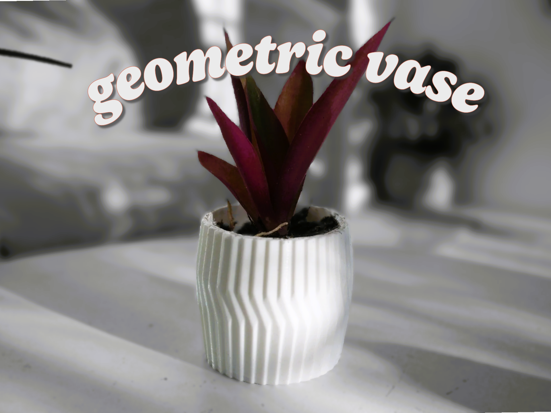 geometric vase