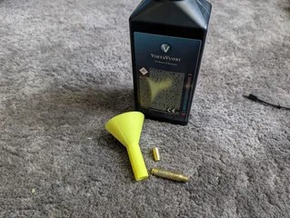 Funnel for filling shooting bags or reloading