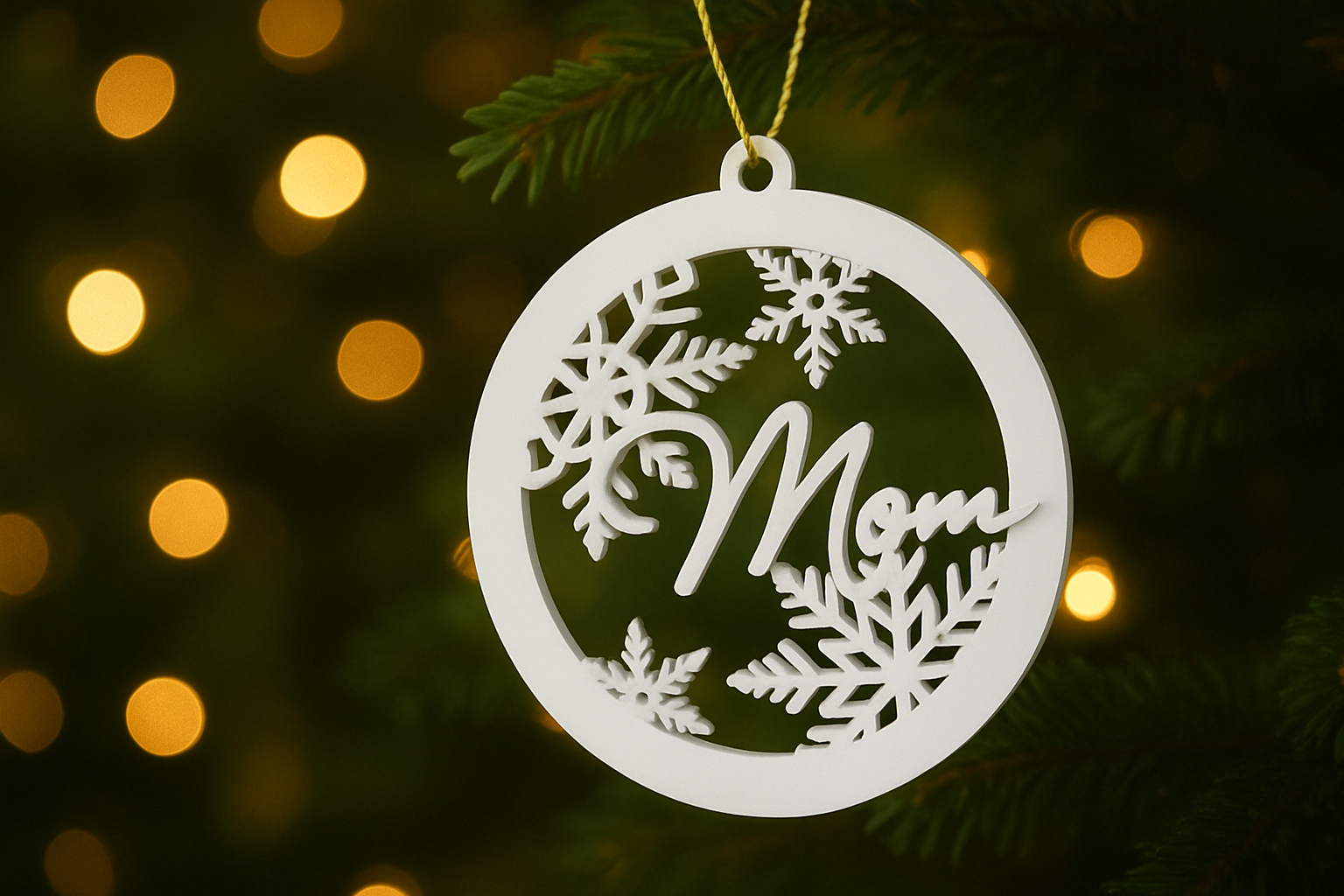 Custom Christmas Tree Ornament