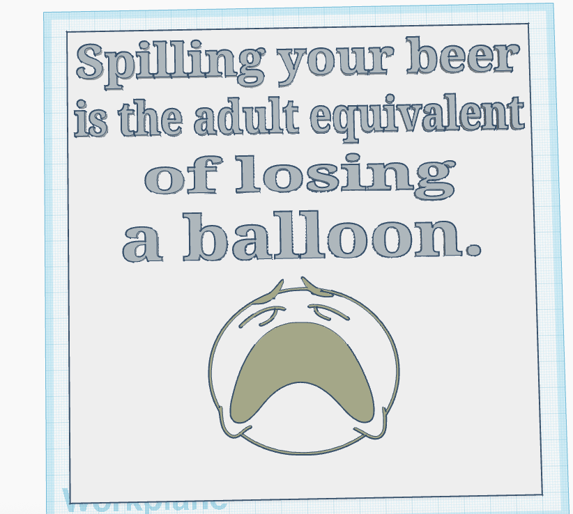 Spilling Your Beer Sign