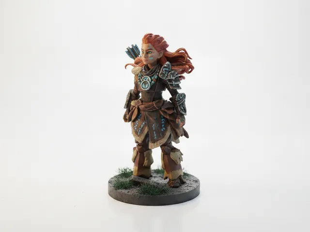 Aloy Figurine Gaming Collectible 3D Printable