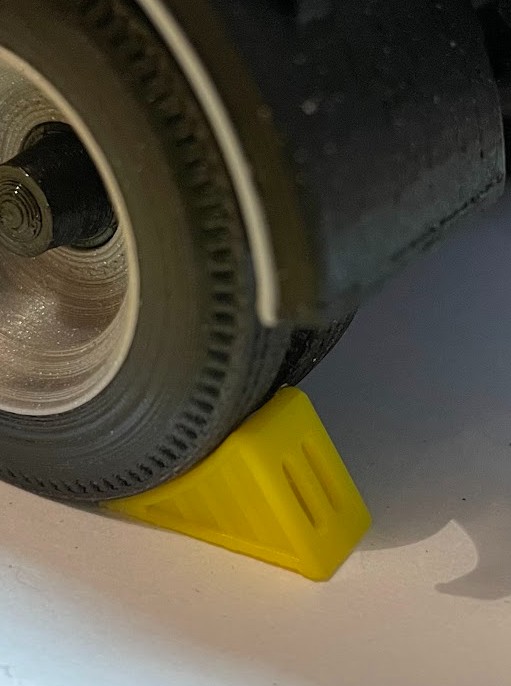 Wheel chock scale model 1:24