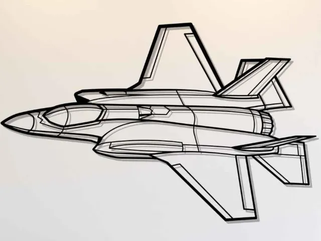 Lockheed Martin F-35A Lightning II Angle Wall Art