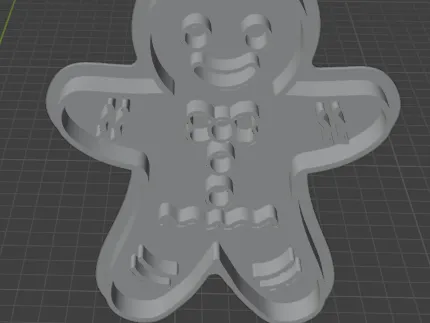 gingerbread man cookie cutter with holder
