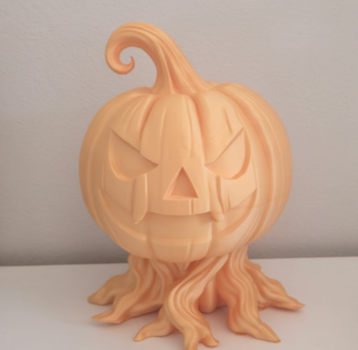 Spooky Pumpkin with Creepy Roots
