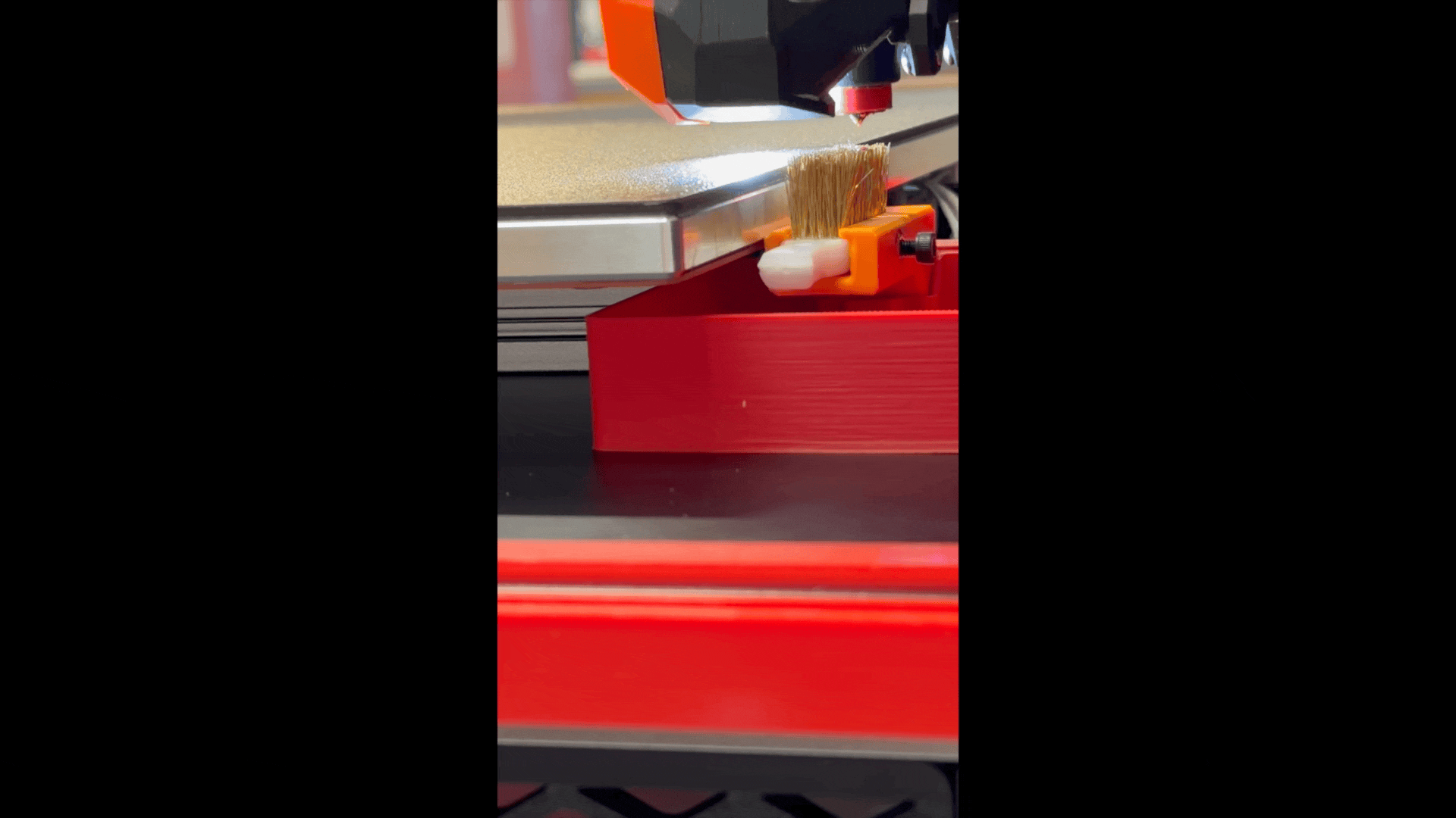 Voron 2.4 Nozzle Brush Mount with Klipper Clean Macro (Vibe Coded) — thumbnail 2