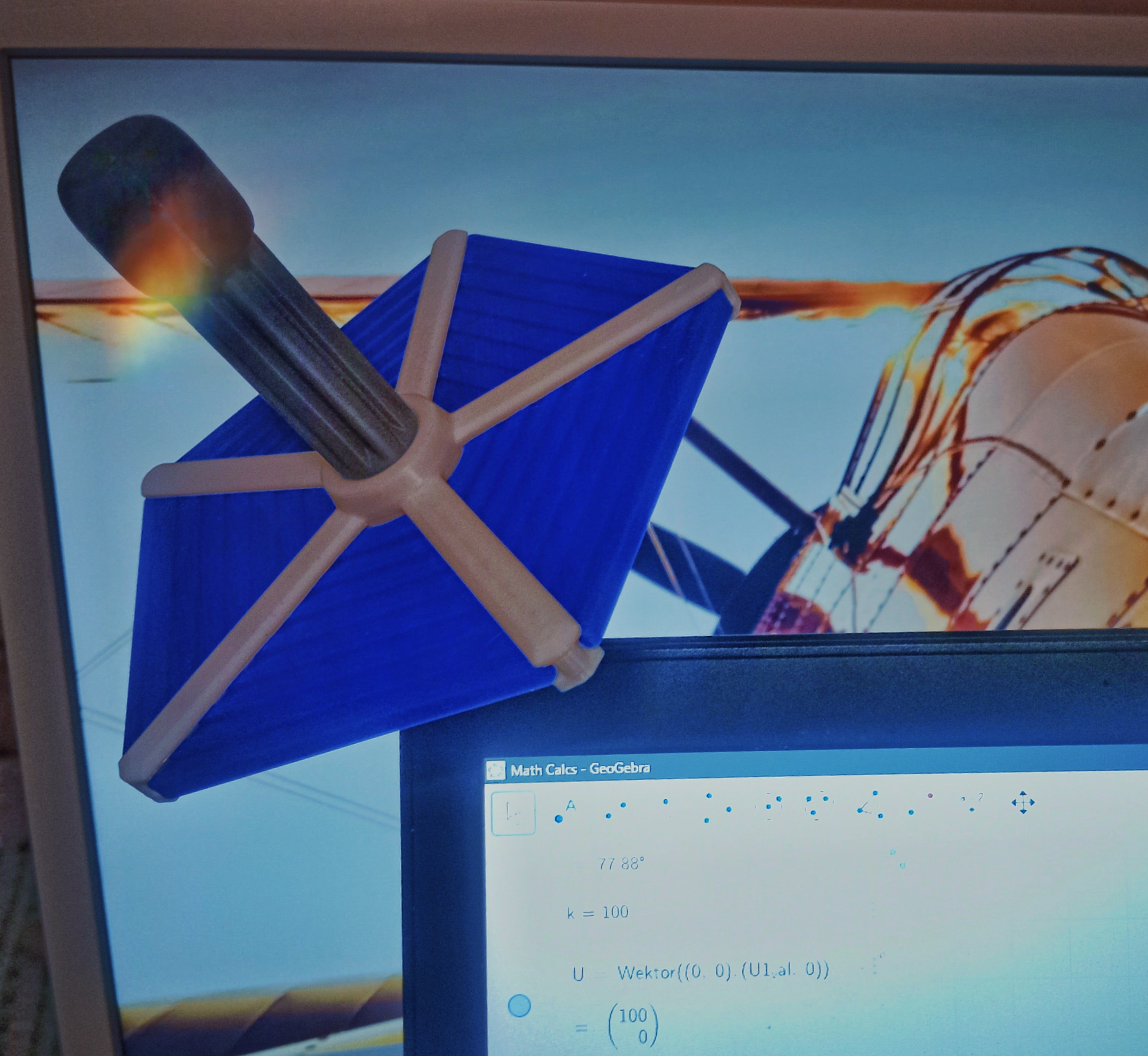 Astroneer inspired solar panel decoration