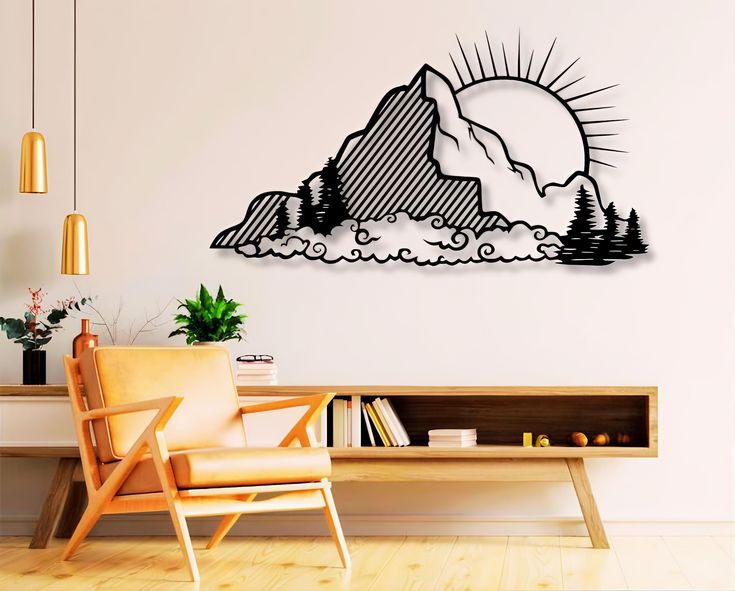 WallArt Nature Sun Clouds