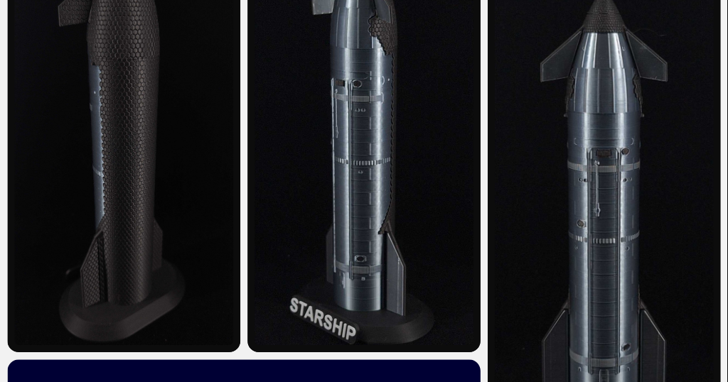 Starship V2 by Kmobrain - AstroDesign3D | Download free STL model