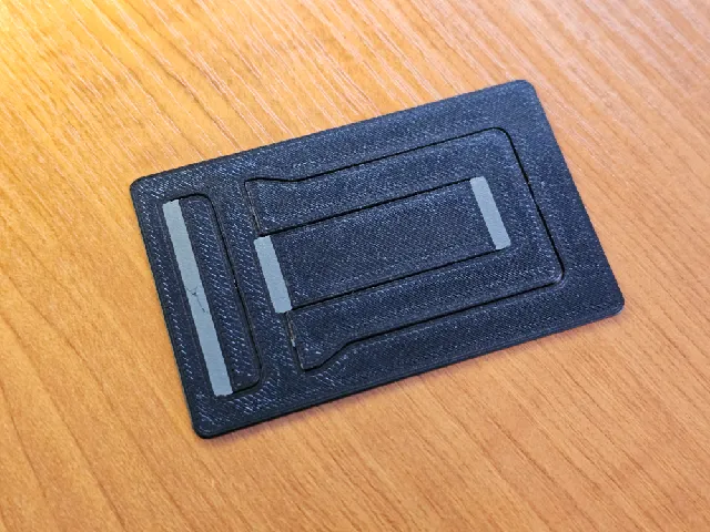 Thin credit card phone stand TPU hinges