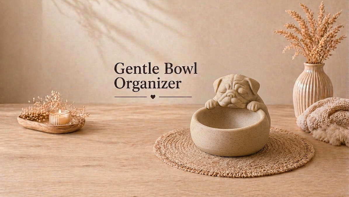 Gentle Bowl Pug - Organizer